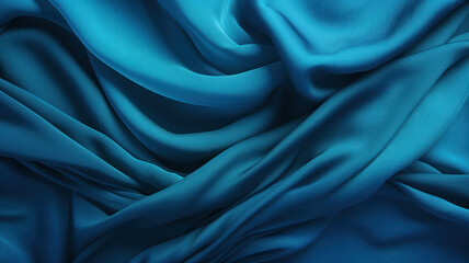 Obraz premium Soft-Edged Grunge Textures on Blue Fabric