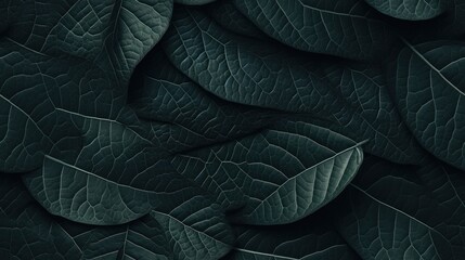 Obraz premium a close up of a bunch of green leafy plants with dark green leaves in the middle of the image.