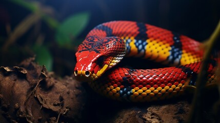 Obraz premium Colorful Coral Snake