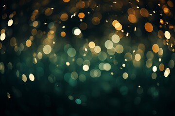 Glittering lights backdrop with blurred bokeh circlesfestive celebration for holiday or party.