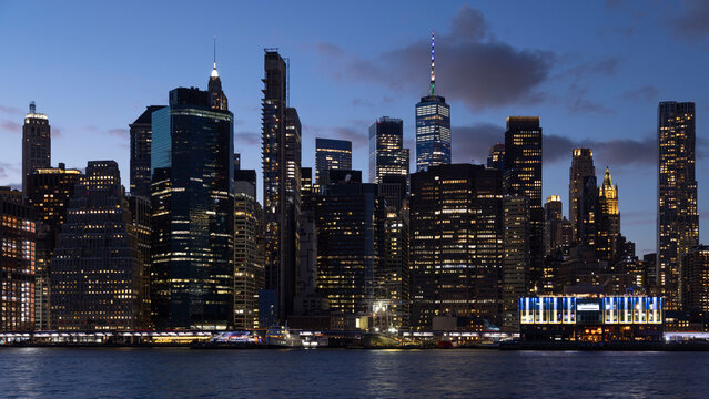 Manhathan from Dumbo, Dumbo at Brooklyn, Manhattan Building, Manhattan, Bridge, nightview in NYC