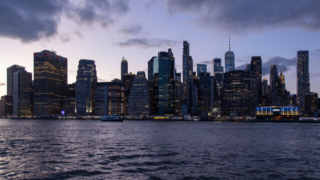 Manhathan from Dumbo, Dumbo at Brooklyn, Manhattan Building, Manhattan, Bridge, nightview in NYC