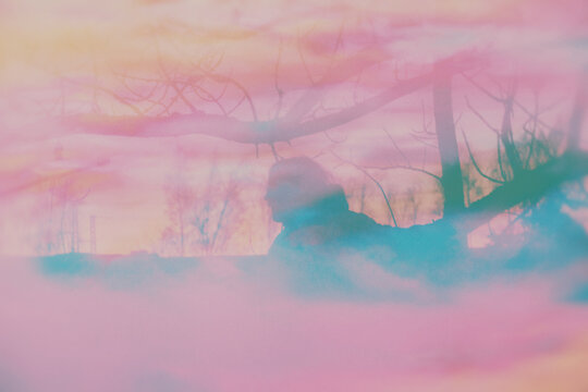 abstract watercolor painting