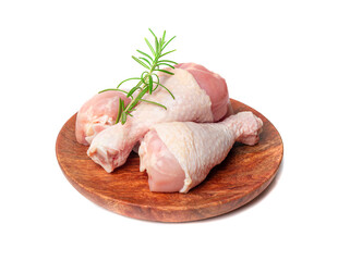 Raw Chicken Drumsticks Isolated, Uncooked Poultry Legs, Fresh Hen Meat, Fresh Chicken Drumstick