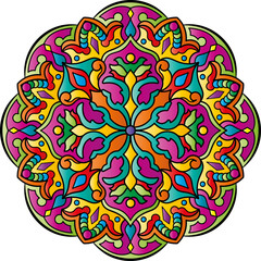 Mandala. Ethnic round ornament. Vector illustration.