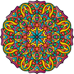 Mandala. Ethnic round ornament. Vector illustration.