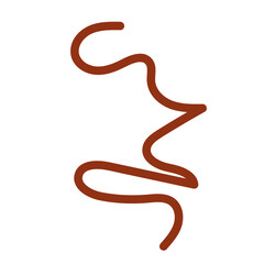 Orange red lines scribble doodle vector 