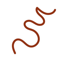 Orange red lines scribble doodle vector 