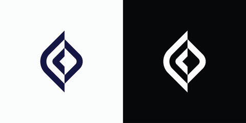 Abstract letter C logo design - obrazy, fototapety, plakaty