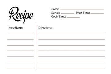 Blank Recipe Cards for Bridal Shower and Wedding, White blank paper greeting cards