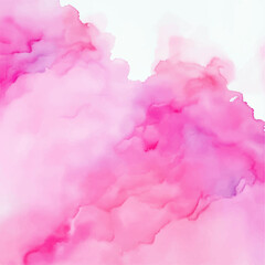 Pink background, Pink watercolor, abstract watercolor background with clouds