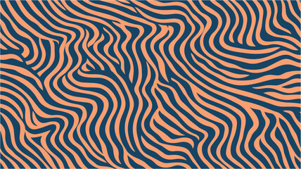 Eps10 vector. Digital geometric style. Minimalist background with orange waving lines pattern. Abstract geometric colorful pattern for background. Seamless.