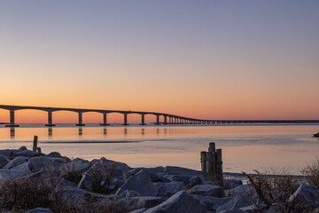 Oregon Inlet bridge on the outer banks in North Carolina