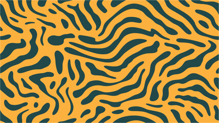 Seamless pattern. Tiger pattern. Animal Zebra Skin Repeat and Seamless Pattern Design. Zebra stripes, leopard skin, African animal patterns. Background - Tiger. Vector.