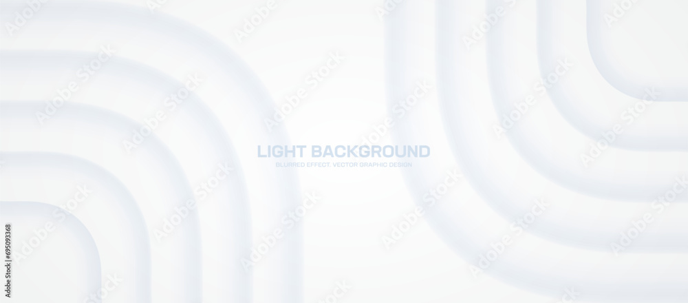 Wall mural ethereal light lines blend seamlessly in this neumorphic style 3d abstract vector background. high-t