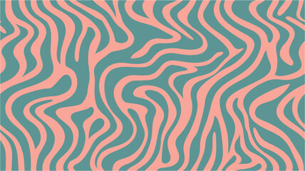 Geometrical background with uneven circles, curly lines. Abstract colorful seamless pattern with wavy lines. Crazy Cartoon Pattern. Design for fabric, Wallpaper, and cards .