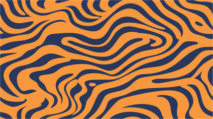 Flat color design. Seamless pattern in the form of an orange snake. Add color to your digital project with our pattern!. Simple wallpaper design.