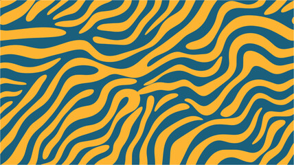 Colorful zebra pattern for fabricated products. Vector seamless pattern. Line wavy graphic vector background. Digital illustration background. Hypnotic surreal abstract background.