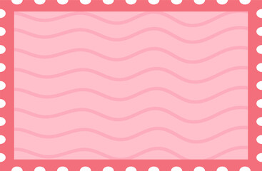 Postage Stamp Waved Frame