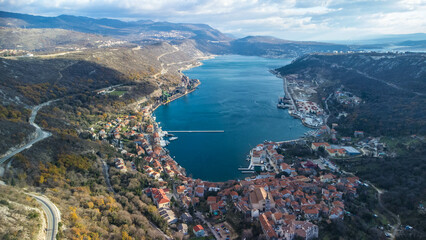 Bakar, Rijeka, bay, aerial view, Croatia