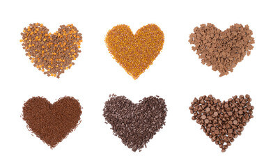 Cookie Stars Sprinkle Isolated, Sugar Star Pile, Candy Flakes, Sweet Brown Sprinkles Decoration