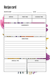 Organize Your Culinary Adventures: White Blank Recipe Book