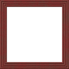Realistic picture empty frame on white