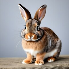 Grey and brown bunny