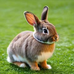 Fototapeta premium Grey and brown bunny