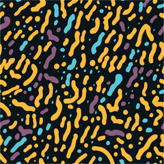 Brush. Turing ornament halftone puzzle pattern vector background. Brutalist abstract geometric Y2K shapes and grids. Seamless.