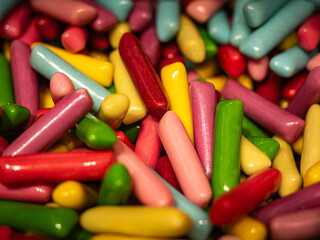 Colorful stick candies