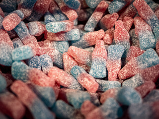 Candies shaped like coke bottles