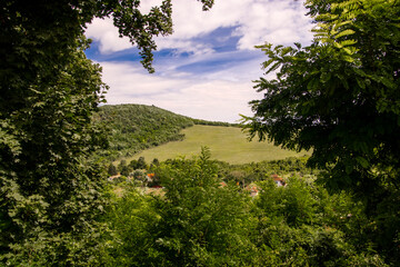 Landscape of the hills in Nograd in Nogradszakali