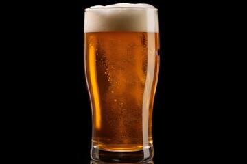 Cozy Beer Glass on Plain Background, cozy image, plain backdrop, warmth, comfort