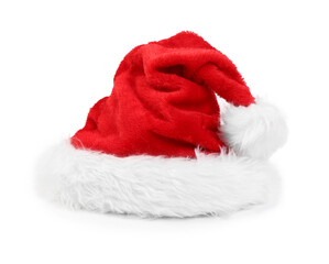 Santa Claus hat on white background