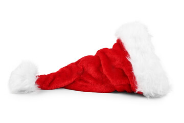 Obraz na płótnie Canvas Santa Claus hat on white background