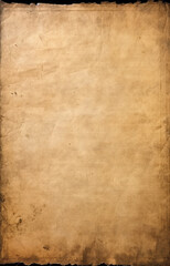 Fototapeta na wymiar old paper or parchment grungy texture with lots of discoloration, dust, and creases - generative AI