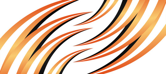 abstract tiger stripes claw orange gradient sports car livery pattern - obrazy, fototapety, plakaty
