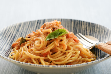 ツナとトマトのパスタ