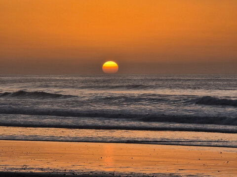 sunset on the beach