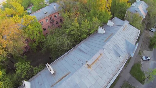 Quarter in style of constructivism in former village 