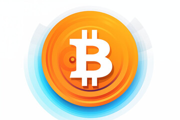Fototapeta premium Bit Coin Logo