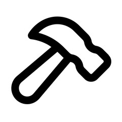 Hammer Line UI Icon