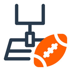 Field Goal Vector Icon Illustration for Scoring Moment