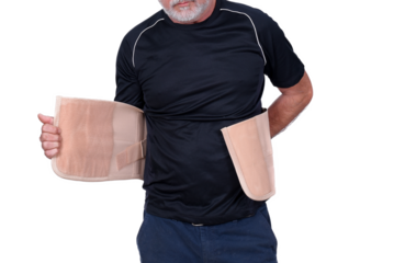 man wearing cervical spine protection brace brace herniated disc medicine physiotherapy