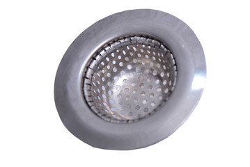 sink drain dirt protector shower bathroom sink water pipe isolated on white background