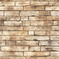 Obraz premium Bricks Wall Texture Digital Paper, Seamless Patterns, Digital Texture Background. Generative Ai
