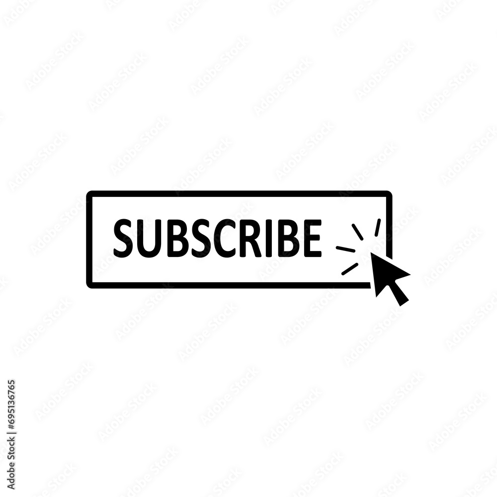Poster cursor subscribe icon. simple icon for web mobile concept and web apps icon..eps