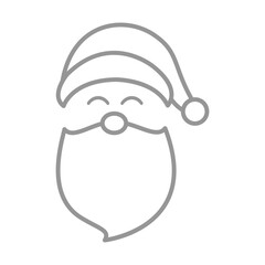 Santa Claus. Christmas coloring page for kids