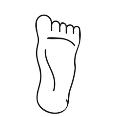  Foot icon. Body part element. Signs vector sign flat trendy style illustration on white backgrounnd..eps